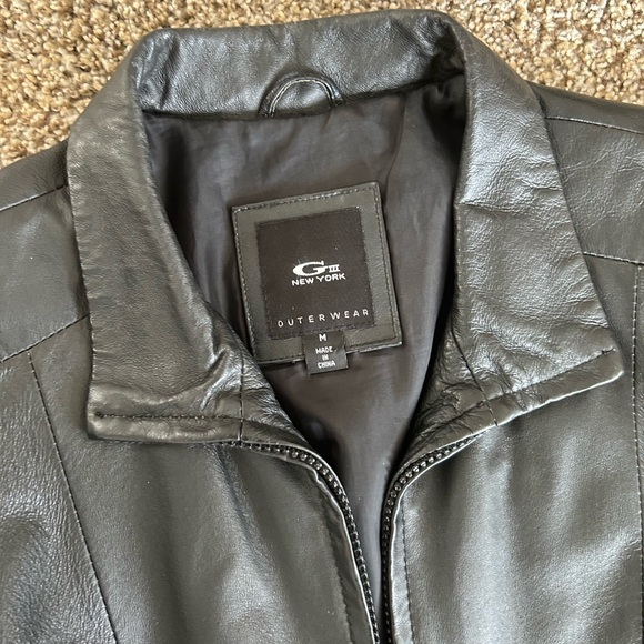 G-III New York Outerwear Leather Jacket - Picture 2 of 3